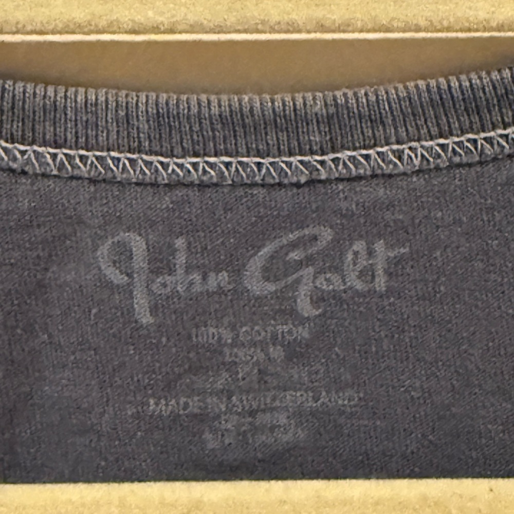 Brandy Melville John Galt Blue Fitted Crop Tank Top - Picture 3 of 3